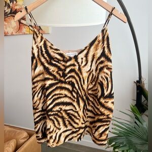 Socialite V—Neck Tiger Print Cami